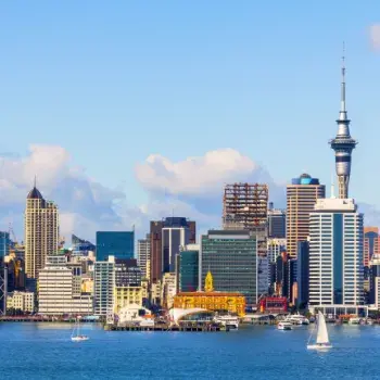 Arrival in Auckland